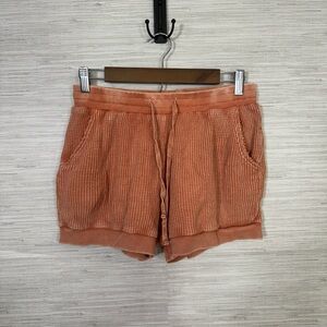 Easel Women's Textured Orange Shorts